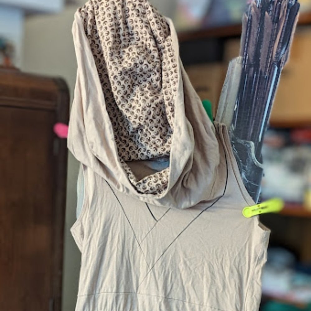 Cowl hood casual cosplay Jedi dress